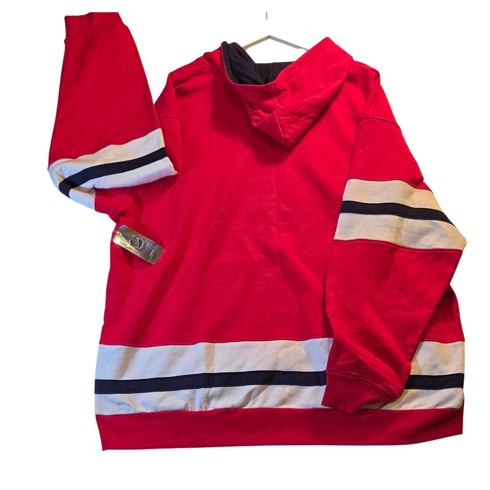 NHL Washington Capitals Hoodie Mens 3XL Red New Lace Up Hockey Sweatshirt - Picture 7 of 7